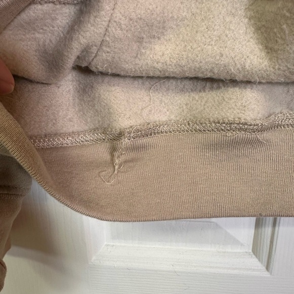 Disney Winnie the Pooh Hoodie Tan Crochet Patch Face Size Large - Picture 12 of 13